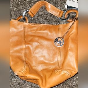 Michael Kors brown leather shoulder bag